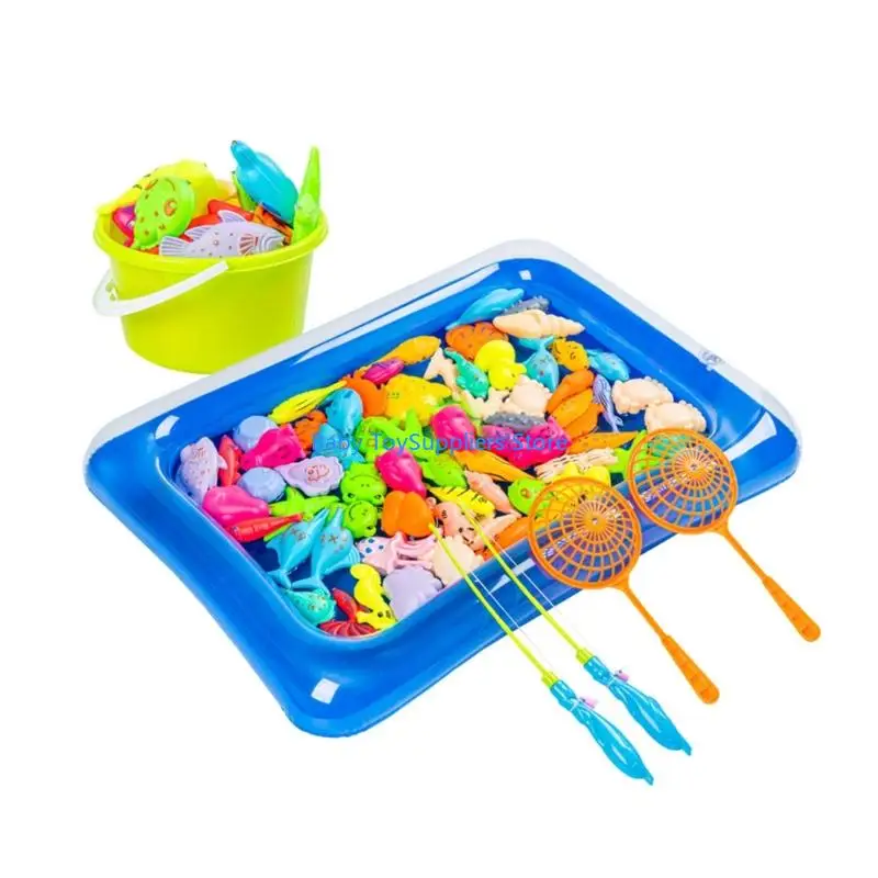 R1WF Juguete Toy para niños Juego agua educativa Juego pesca Pits Pithlers