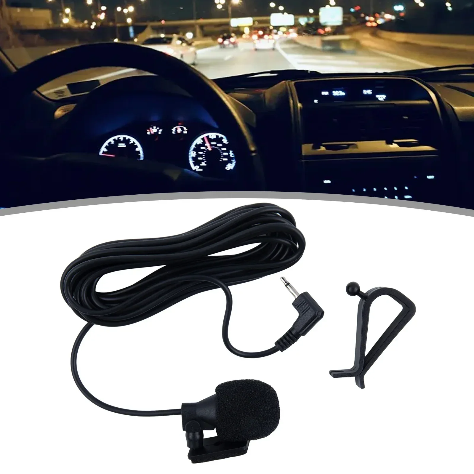 

1 Pcs For Pioneer CD-VM1 4.5V External Microphone Car Stereo Radio Receiver 2.5 Mm Connector Plug Directional Mic