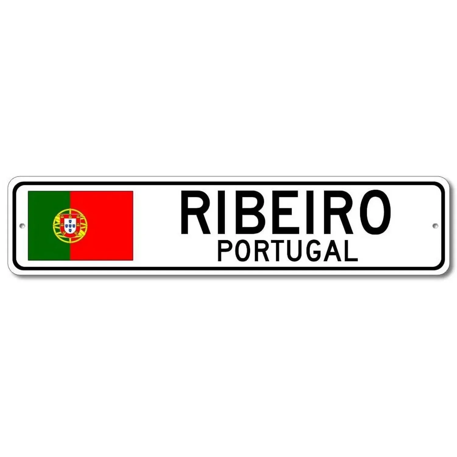 Retro Portugal Flag Metal Plaque, Portuguese Travel Vibe Wall Art for Home, Man Cave & Travel Lovers