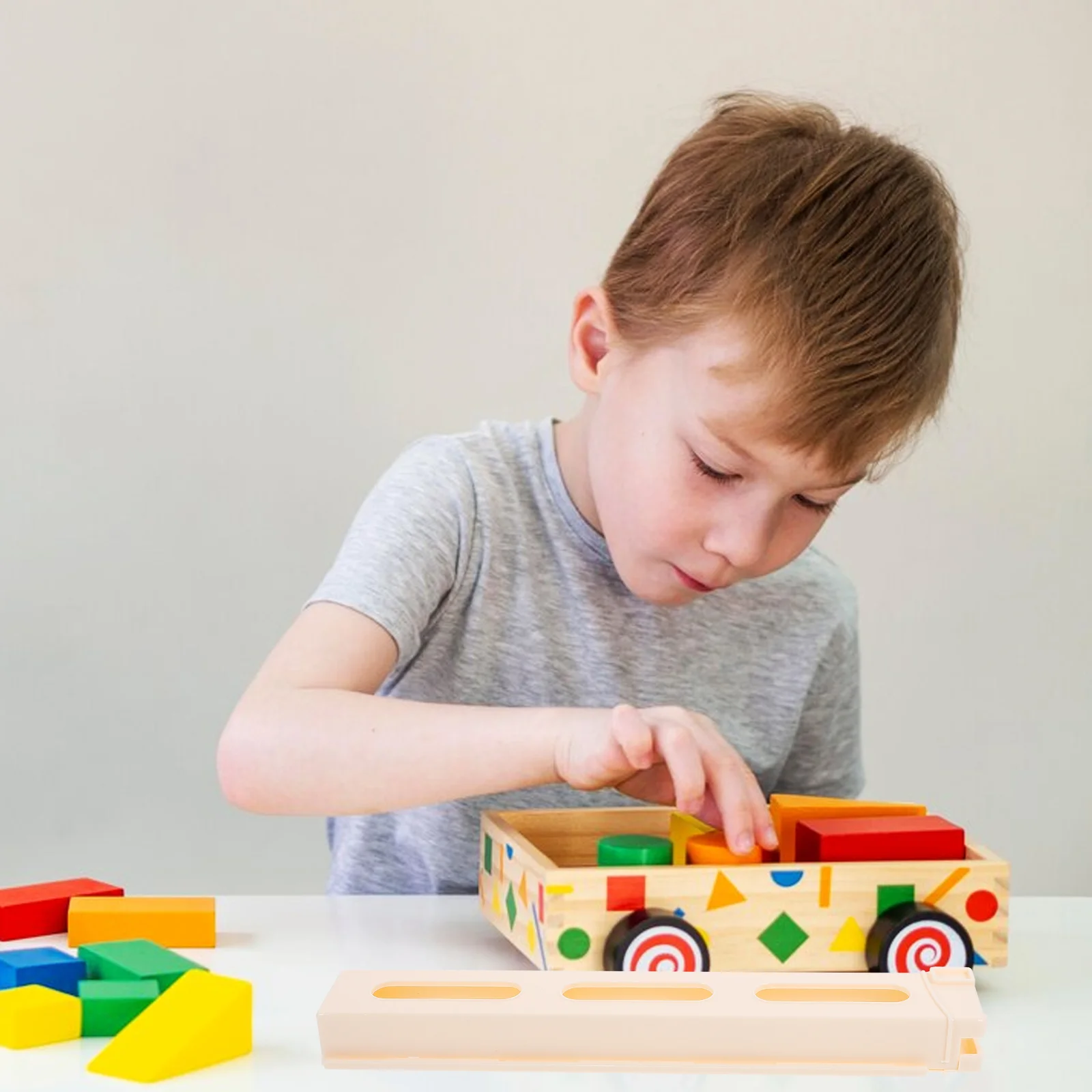 2-teilige Domino-Zug-Clips für DIY, einzigartiges Spielzeug, Zubehör, Kinderspiel-Requisite, Block-Zugzubehör, Kleinkind-Box für Kinder