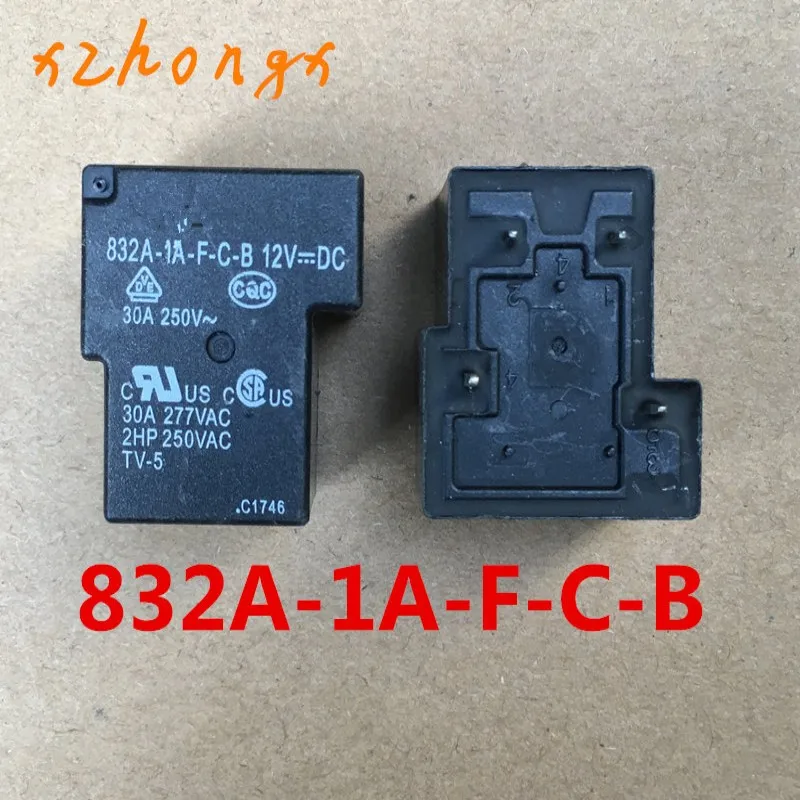 2PCS 12V Relay 832A-1A-F-C-B 12VDC 30A 4Pins