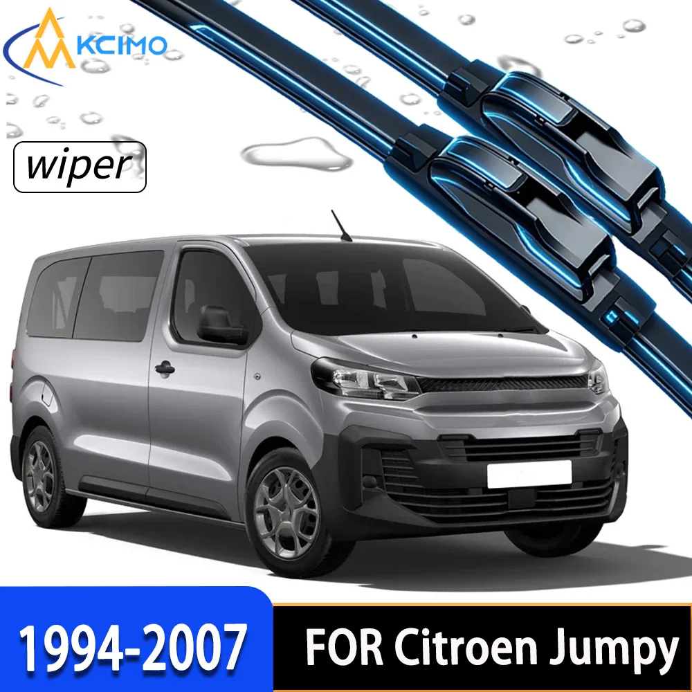 

2Pcs Front Windshield Wiper Blades Fit For Citroen Jumpy 1994-2007, Premium Rubber Wipers for Clearer Driving Visibility