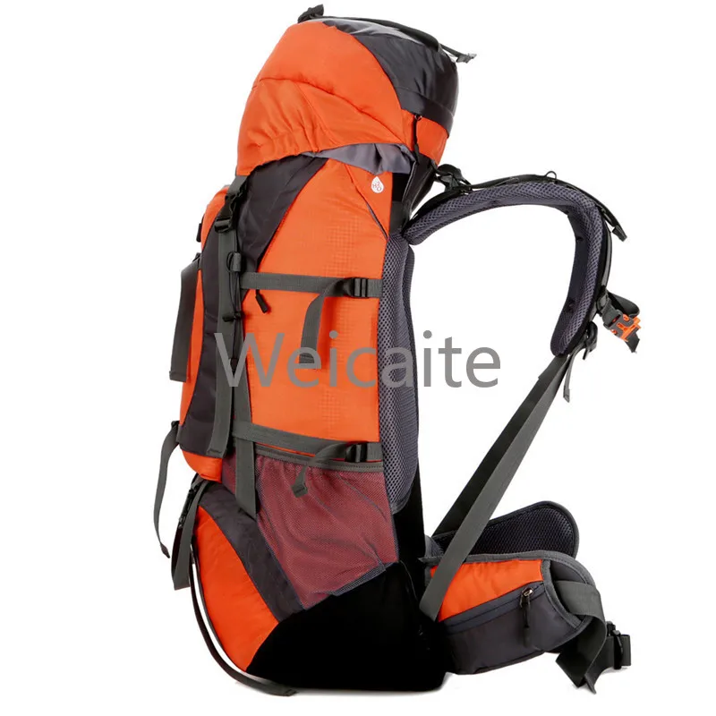 Large Capacity 60L Durable Outdoor Camping Polyester Camping Hiking Trekking Mountaineering Backpack