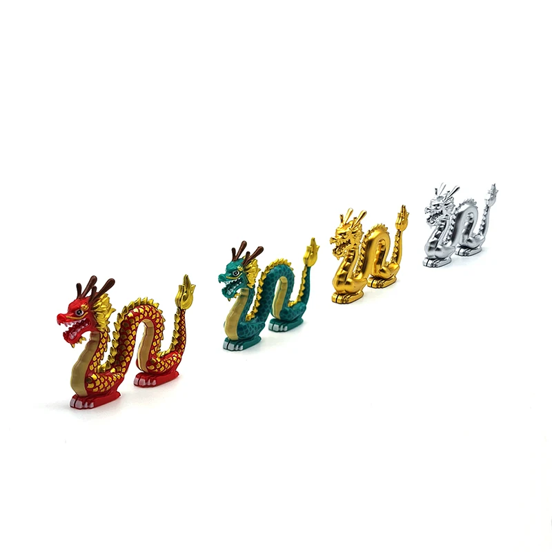 2PCS Animal Block Dragon Toy DIY Assembly Extended Scenario Accessories Compatible with All Major Brands