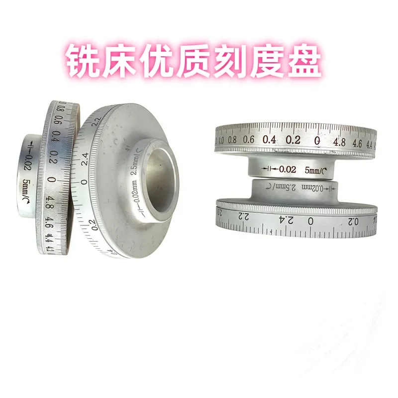 Milling Machine Accessories Scale Ring Table Screw Dial for X Y Z Axis 5mm Lift 2.5mm