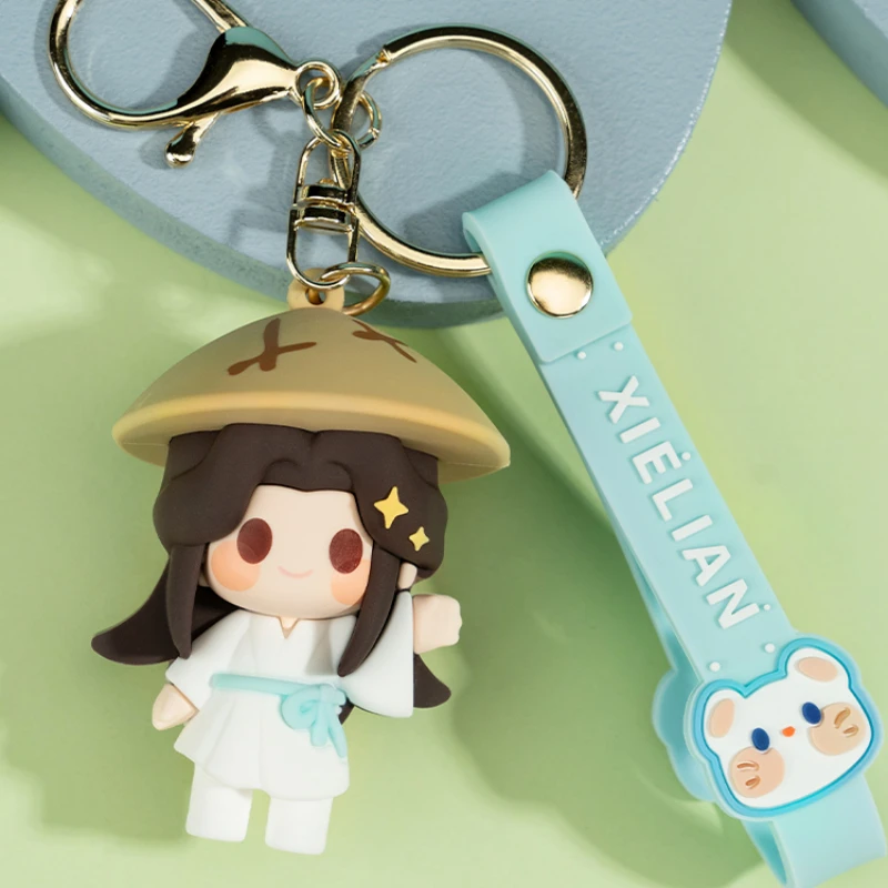 Anime Figuur Tian Guan Ci Fu Tgcf Xie Lian Hua Cheng Bl Zachte Lijm Sleutelhanger Telefoon Sleutelhanger Auto Rugzak Hanger Schattig Cosplay Cadeau