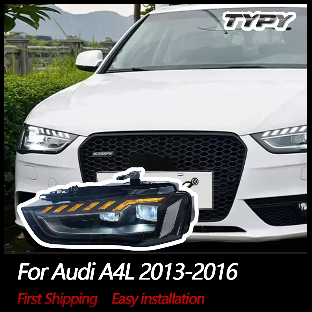 

Автомобильный свет TYPY для Audi A4L 2013-2016, фара, светодиодный проектор, дневные ходовые огни, автомобильные аксессуары