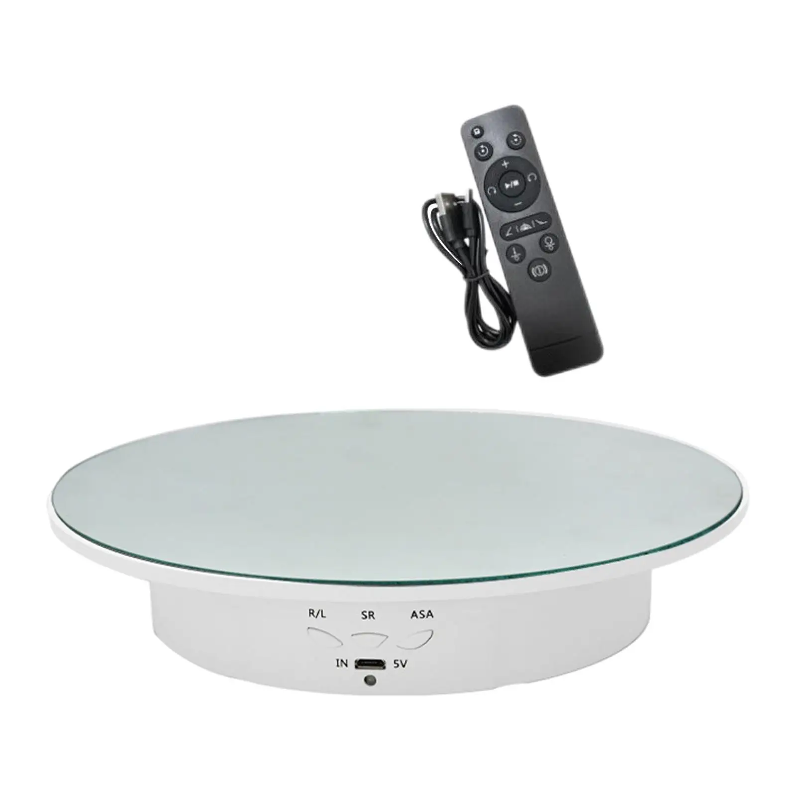 Rotating Display Stand Photo Props 7.87'' Electric Display Rack Turntable Jewelry Holder for Jewelry Model Watch Cosmetic Cakes