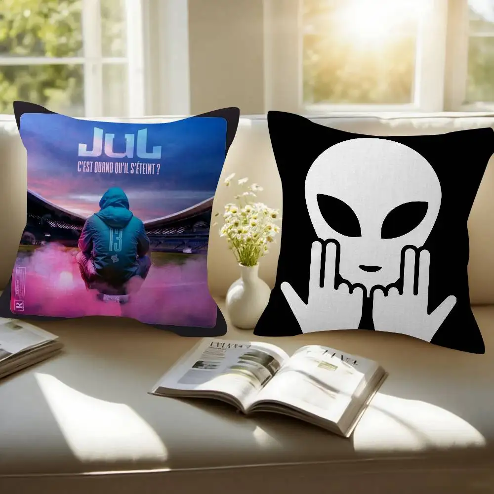 Rapper JUL Logo   Pillow Gifts Home Office Furnishings Bedroom Sofa Car Cushion Cover case 45x45cm