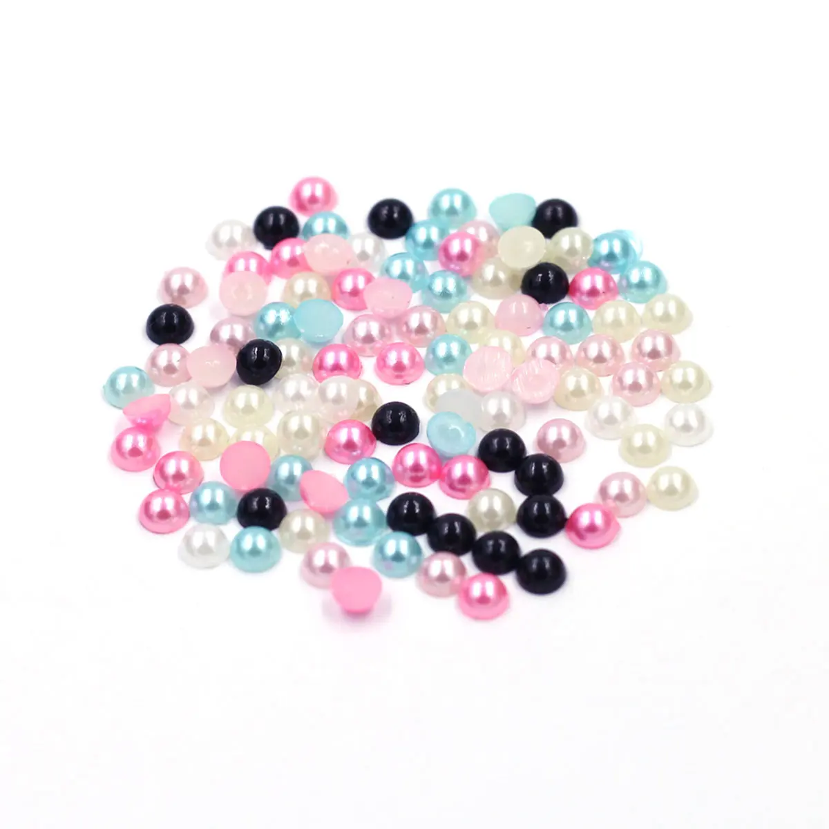 500PCS Mix Mini Resin Round Cameos Charm Cabochons 5mm Flatback DIY Crafts Jewelry Accessories Creative Nail Art Decora Supplies