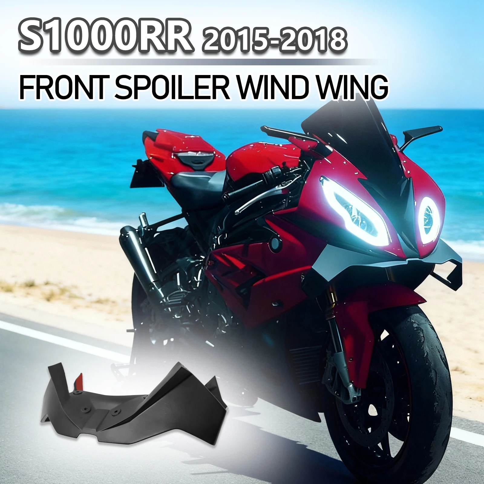 New Motorcycle Downforce Naked Frontal Spoilers Winglet Aerodynamic Wing Front Spoiler Kit For S1000RR 2015 2016 2017 2018