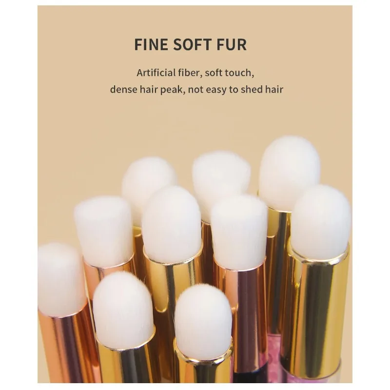 부드러운 브리슬 속눈썹 청소 브러시 필 오프 디자인 듀얼 엔드 속눈썹 연장 브러시 인체공학적 핸들 컴팩트 사이즈