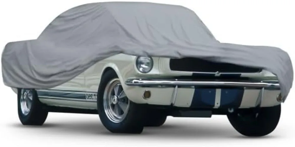 

Custom Fit Car Cover for Ford Mustang 1965-2004, All-Weather Protection Waterproof UV Resistant Scratch-Resistant Vehicle Cover