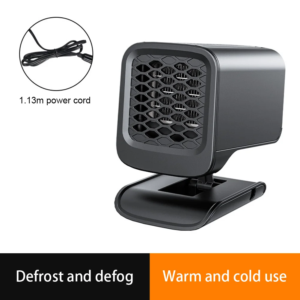 مروحة سخان السيارة المحمولة 360 ° سدادات مروحة تسخين السيارة القابلة للدوران إلى مروحة تسخين تبريد ولاعة السجائر للزجاج الأمامي #5