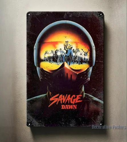 Savage Dawn Movie Metal Poster - Collectable Tin Sign