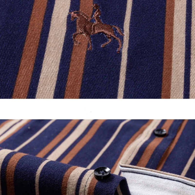 メンズ長袖チェック柄ストライプオックスフォード,胸刺embroidery,レギュラーフィット,ボタンワークシャツ,s〜6xl,綿100%,新品,秋,2022