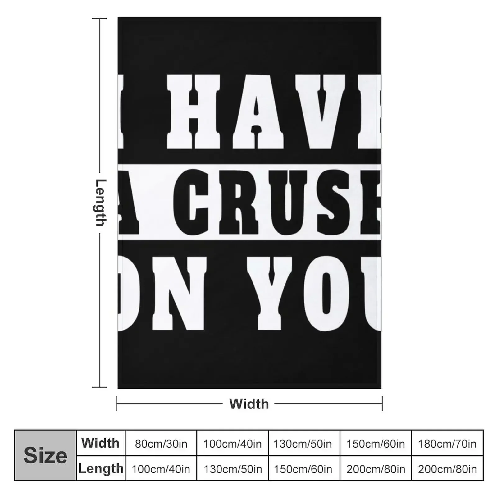 i have a crush on you Throw Blanket Plaid on the sofa halloween Luxury Thicken decorative Blankets