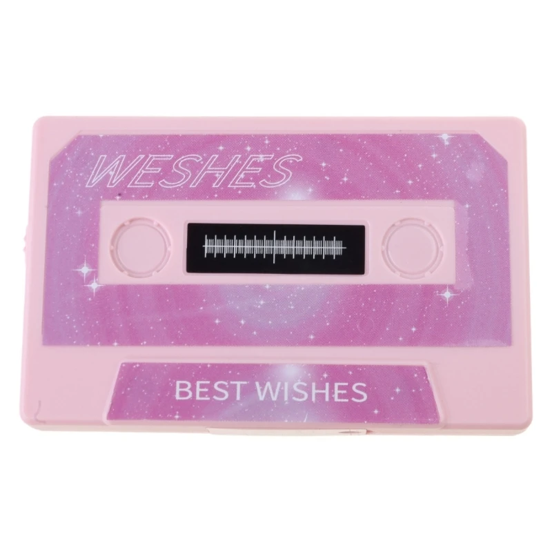 Simple Operation Recording Voice Cassette Tape Customizable Sound Greeting Card Present for Birthday Anniversary