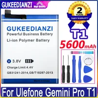 T1 5600mAh Battery For Ulefone Gemini Pro T1 ProT1 Batteries + Free Tools