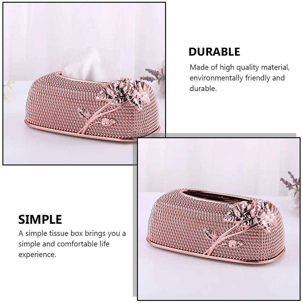 

Acrylic Tissue Creative Napkin Holder Storage Container Decorative Case Decorative Tissue Box Home Hotel Cafe Bar