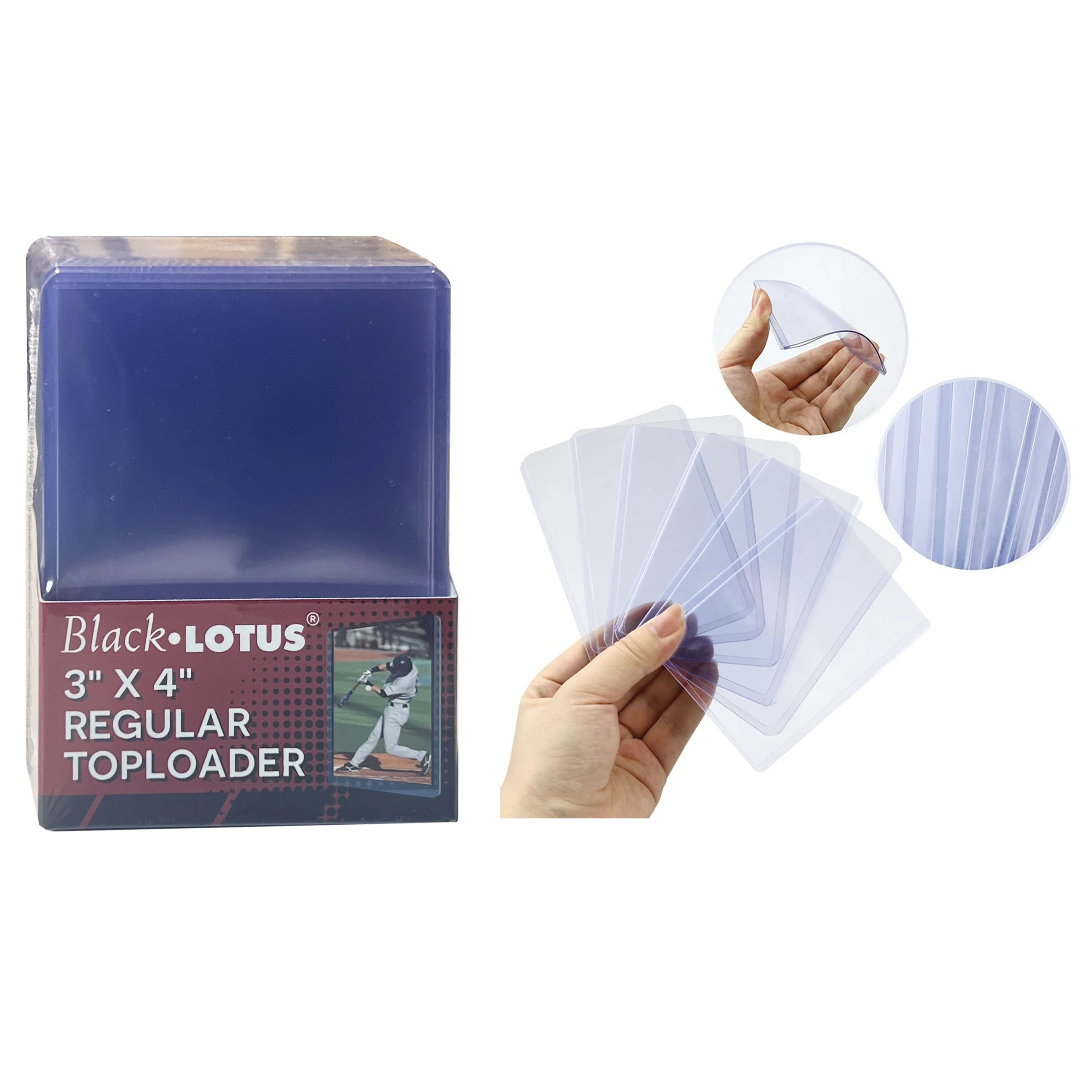BL 25 قطعة 35PT حامل بطاقة التداول الأكمام حماية بطاقة toploader المرونة تصنيف بطاقة المقرب قسط ل MTG/نجمة البيسبول #2