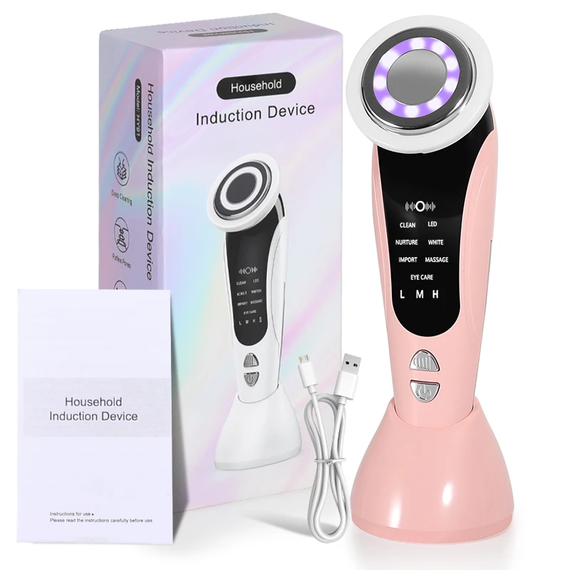

5 in 1 Facial Skin Lifting Device Red Light Anti-wrinkle Anti-aging Face Lifting Skin Tightening Face Massage Device