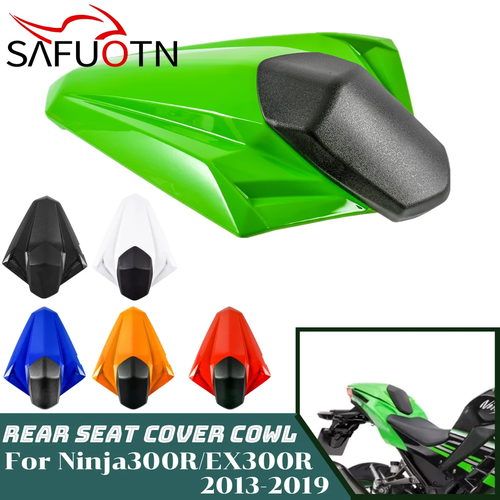 

for Ninja 300 EX300 R Rear Seat Cover Cowl for Kawasaki Ninja300 EX300R 2013-2019 Motorcycle Passenger Pillion Solo Accessories