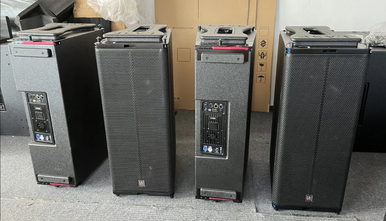 Lase Sound Double 12 Inches 800w High Power Pro Audio Sound System Speaker Box Active Line Array Speaker Concert Sound