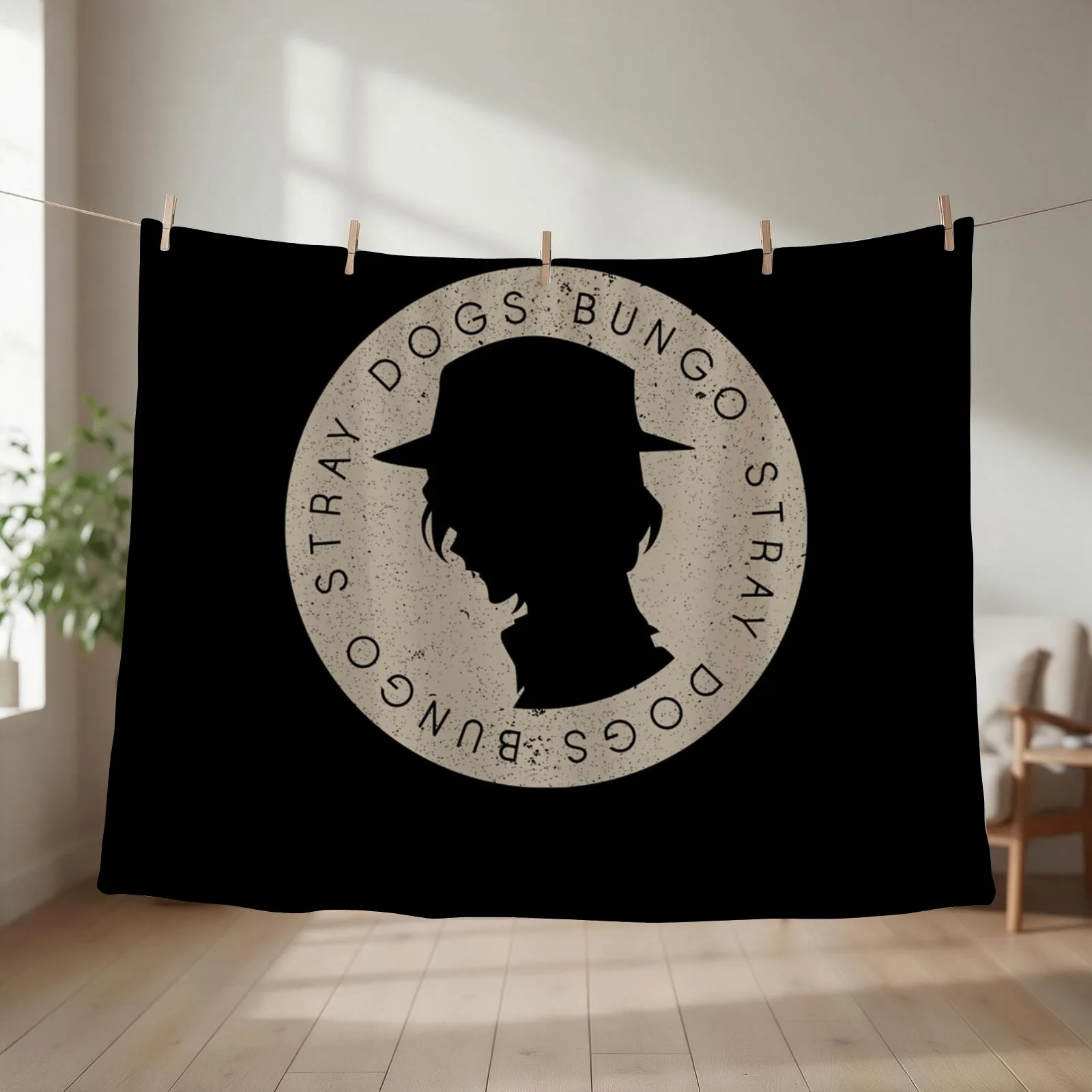 Bungo Stray Vintage - Bungo Stray Classic Throw Blanket couch cozy soft plush fuzzy picnic outdoor blanket