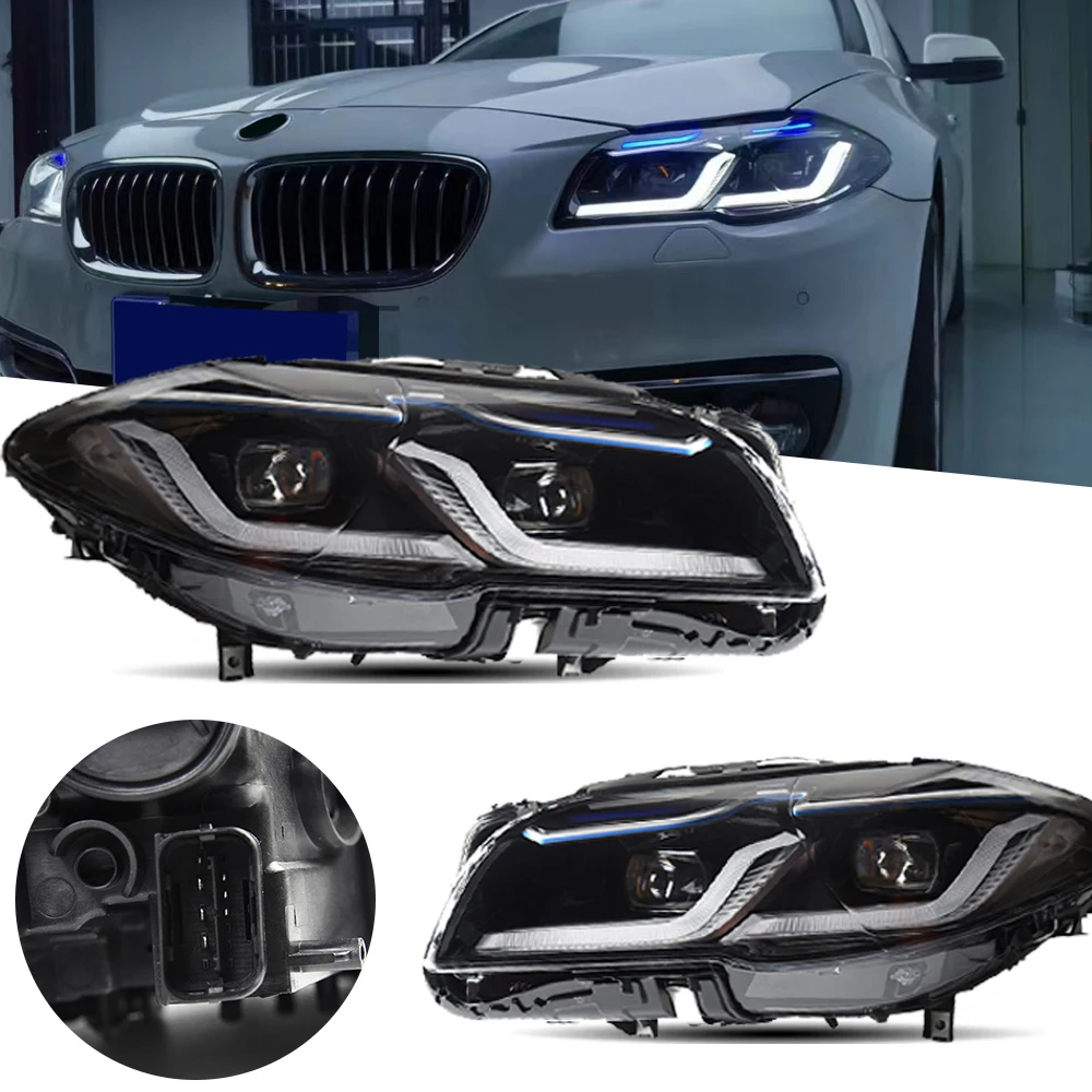 Headlights For BMW F10 LED 5 Series 2011-2017 F18 520i 525i 530 Head Lamp Car Styling DRL Signal Projector Lens Auto Accessories