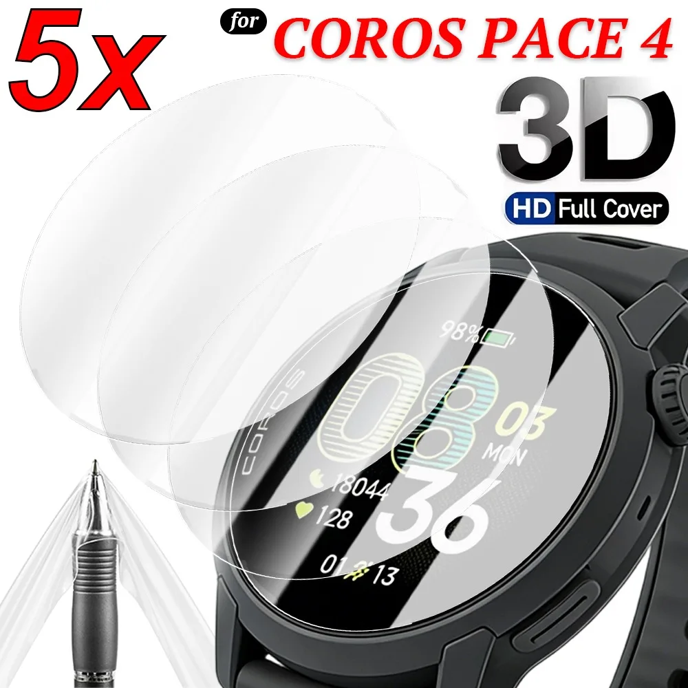 

1-5Pcs Hydrogel Films for Gaochi COROS PACE 4 Soft HD Clear Anti-scratch Screen Protector Protective Premium Cover Accessories
