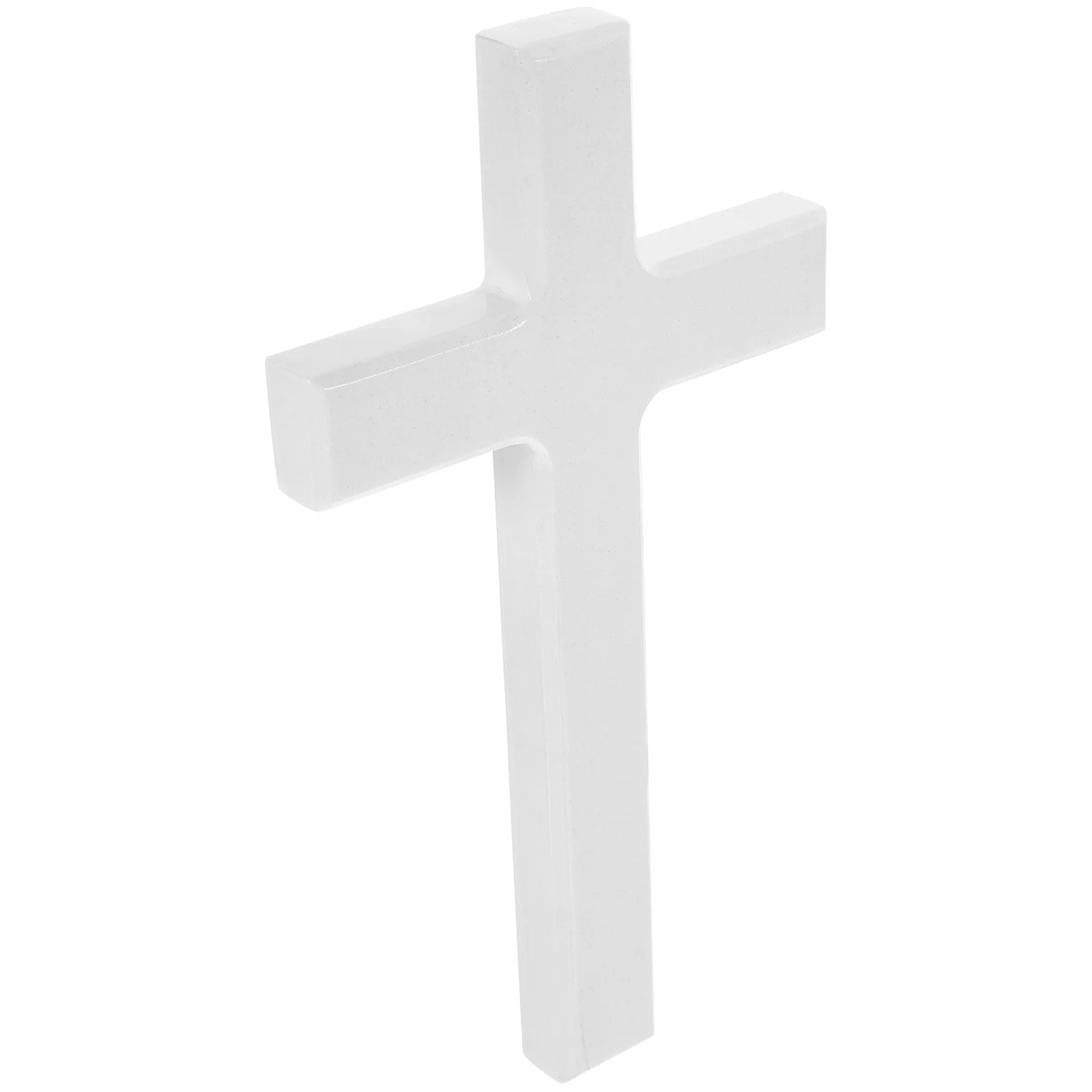 21cm White Wooden Wall Decor Catholic Home nament Wall Hanging Cross Craft Festival Cross nament Party Festival Decor