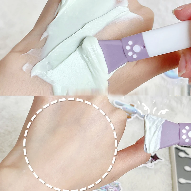 Cute Claw Silicone Facial Mask Brush Double End Scraper Facial Mask Brush Smear Mud Mask Special Facial Beauty Tools