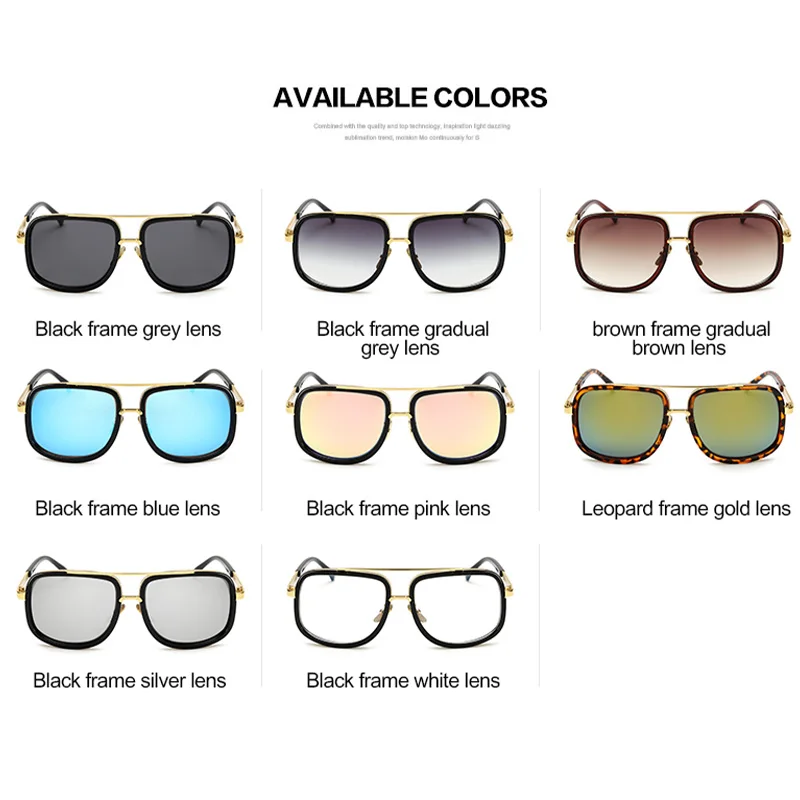 خمر الطيار المعادن نظارات شمسية النساء الرجال موضة النظارات الشمسية الفاخرة في الهواء الطلق القيادة ظلال سيدة رجل نظارات واقية UV400