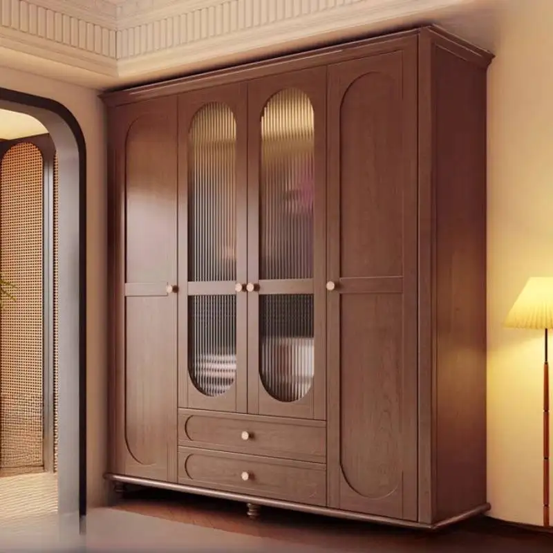 Items Brown Wardrobes Closet Wooden Small Modern Adult Storage Wardrobes Cute Saving Drawers Guarda Roupas