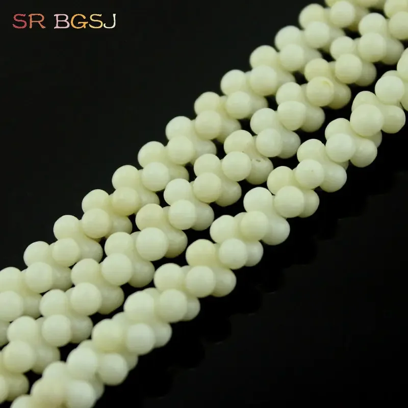 Wholesale 4x8mm Peanut Bone Shape Gems Stone Genuine Natural Sea Bamboo Coral Jewelry Making Loose Beads Strand 15\