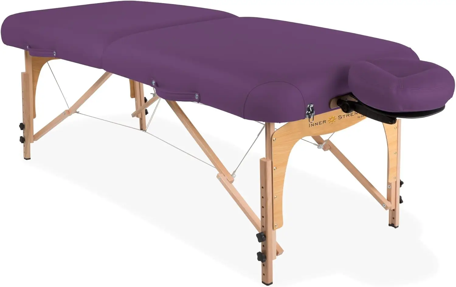 STRENGTH Portable Massage Table Package E2 - Full Reiki Massage Table Incl. Deluxe Adjustable Face Cradle, Pillow & Carry Case (