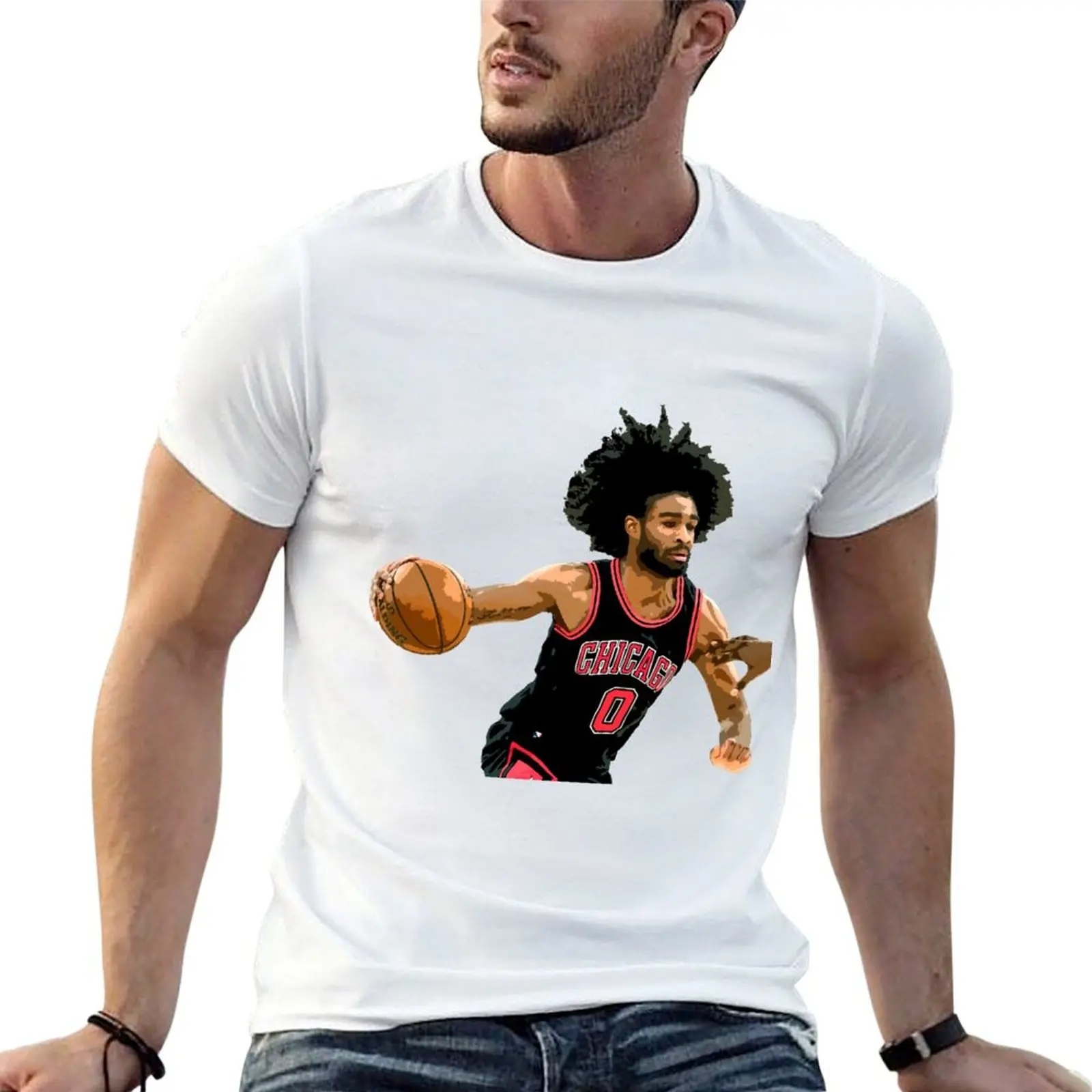 Camiseta blanca Coby, camiseta para hombre, camiseta de algodón de alta calidad para hombre, camiseta 100% algodón