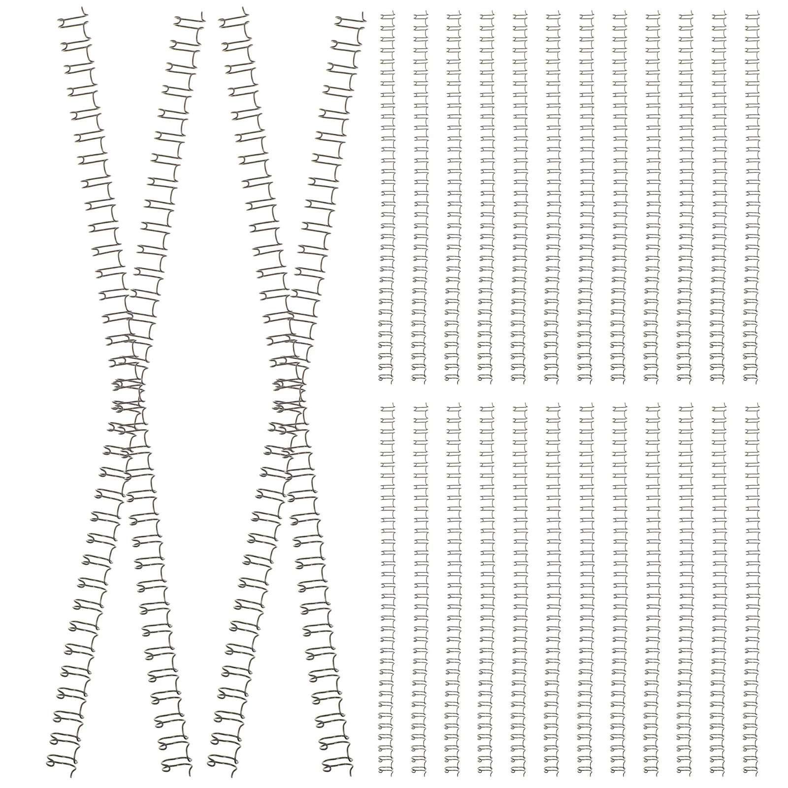 100pcs Loose Leaf Binder Rings Iron Metal Book Rings For Diy Notebook Scrapbook Double-Loop Wire Binding Index Divider