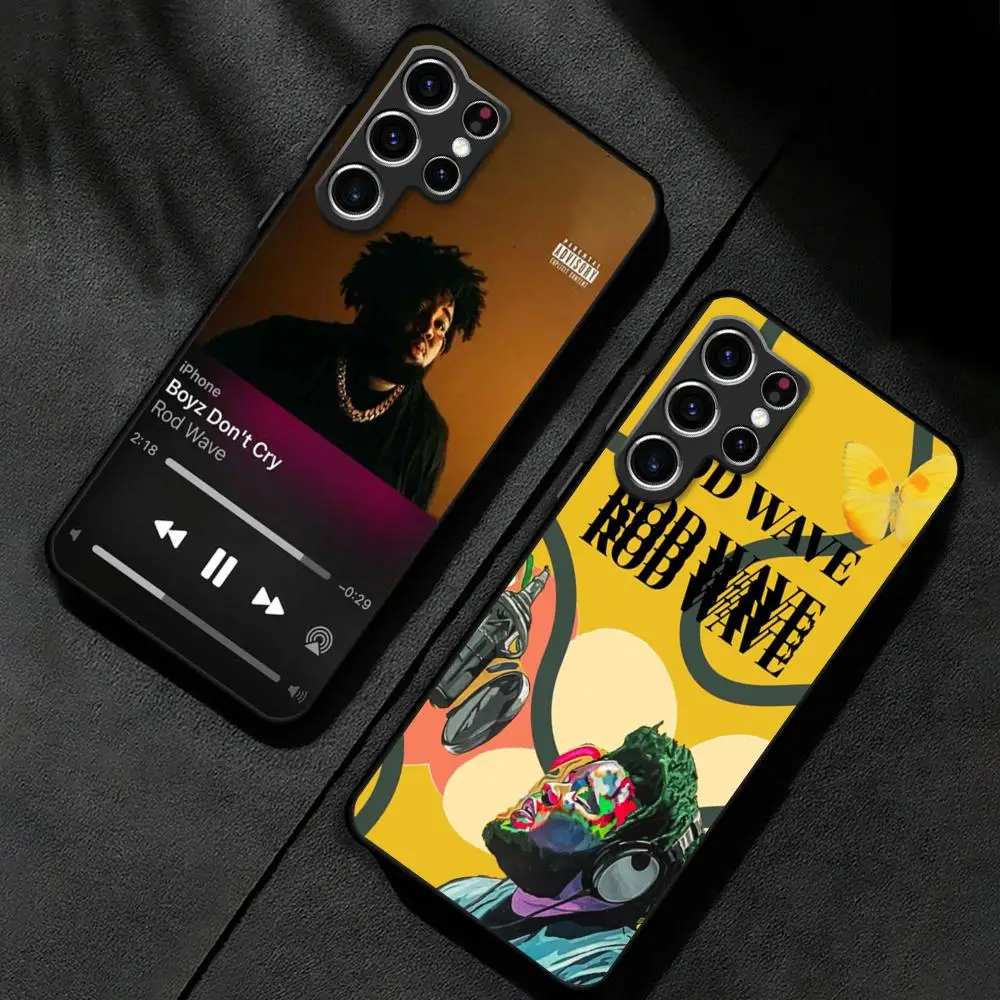 Rod Wave Rapper Phone Case For Samsung Galaxy S24 S23 S22 S21 S20 Plus Ultra Note20 Soft Black Phone Cover