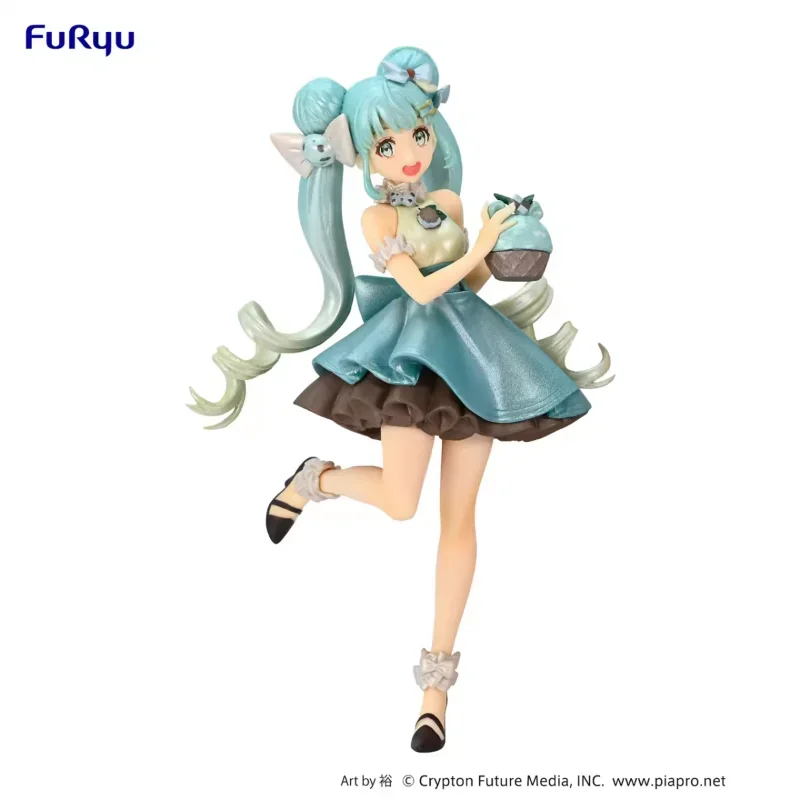 FuRyu Original SweetSweets Hatsune Miku Series Figure Chocolate MInt Deare Ver. Anime Action Toys for Girls Kids Birthday Gifts