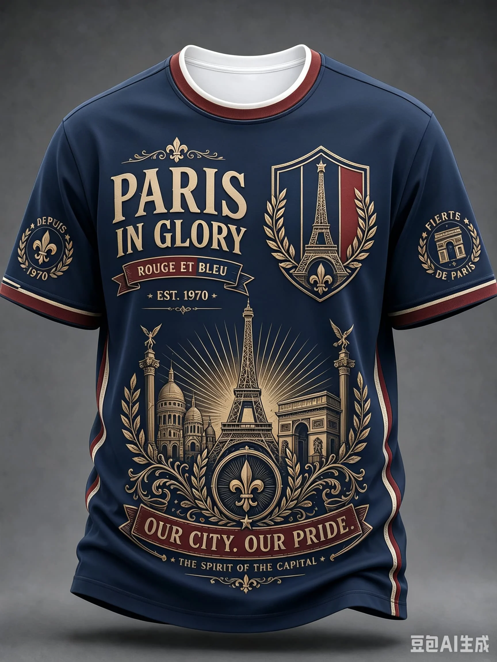 2026 New White France National Team Soccer Jersey Gallic Rooster V Neck Short Sleeve Football T-Shirt  Fan Sport Training Top view 5