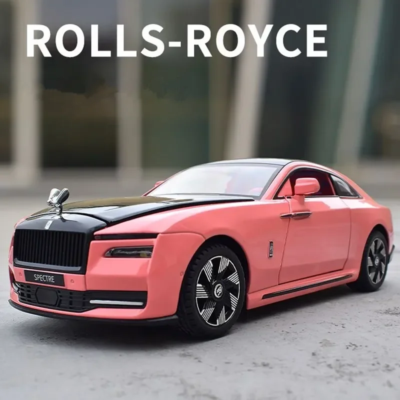 

1:24 Rolls Royce Spectre, модель автомобиля из сплава, игрушечный автомобиль, литье под давлением, металлическое литье, звук и свет, откатный автомобиль, коллекция игрушек Gifs Fashion O