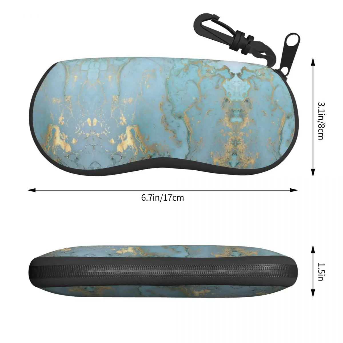 Custom Marble Design Texture Abstract Pattern Glasses Case Fashion Modern Geometric Graphic Shell Eyeglasses Case Sunglasses Box