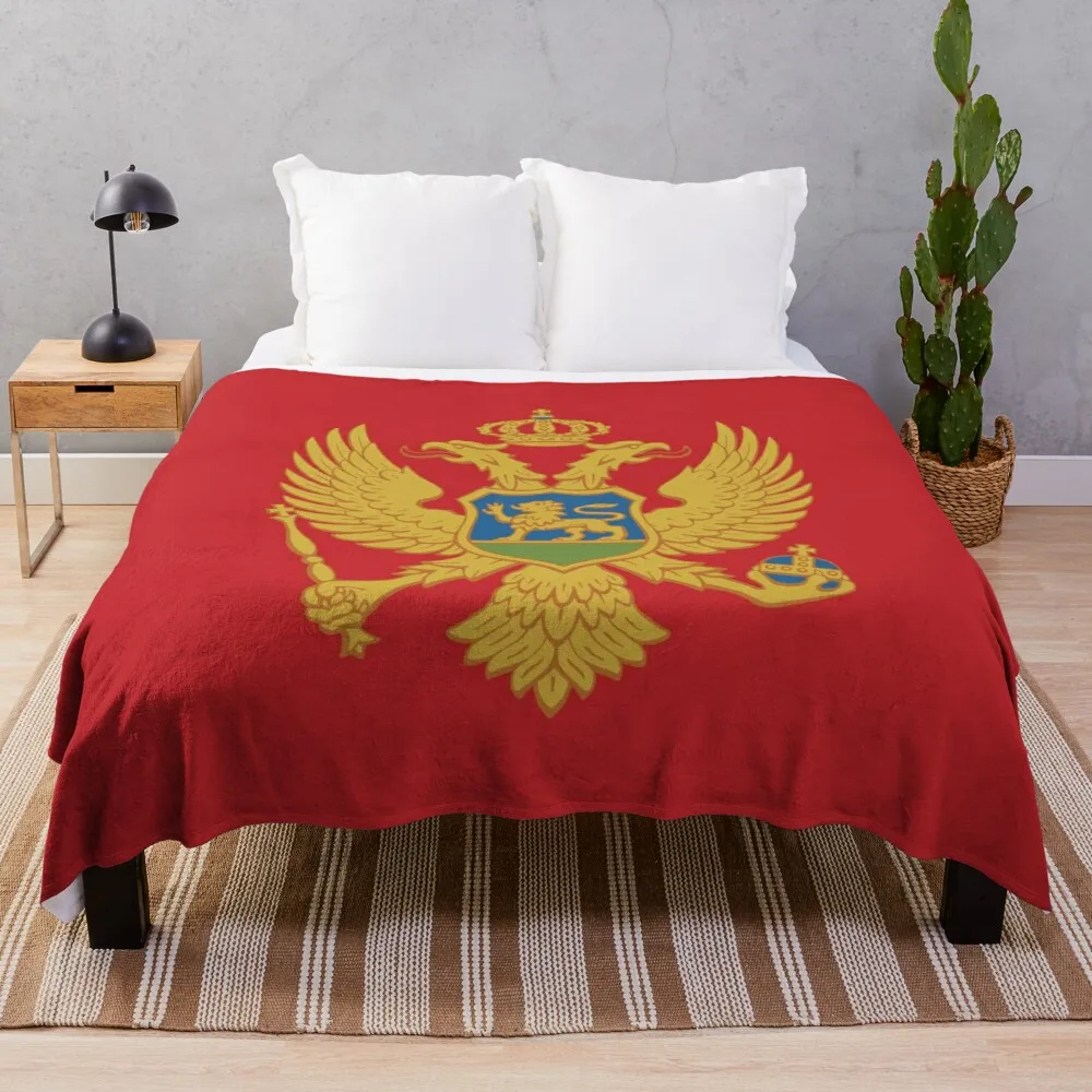 

Montenegro Flag Throw Blanket For Sofa Thin Weighted Blanket