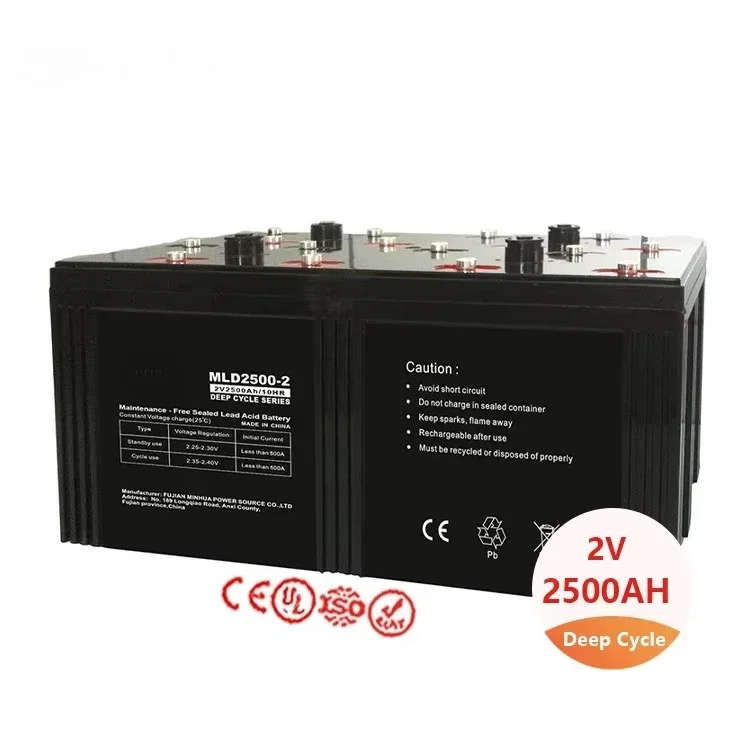 Mhb MLD2500-2 Batteria al piombo acido a ciclo profondo 2v 2500ah per accumulo solare per sistema Ups