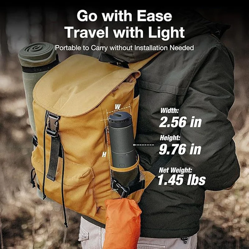 ABUG-Telescopic LED Camping Lantern,Tripod Base, Handiness For Adventure, Hiking, Fishing - Enhanced Campsite Ambiance