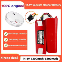14.4V 5200mAh-6800mAh Replacement Battery for XiaoMi 1S Roborock S5MAX S6MAXV S7 S75 Sweeping Mopping Robot Vacuum Cleaner