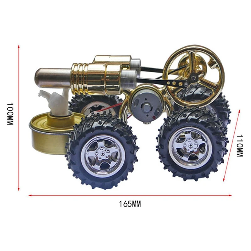 Modelo de Motor Stirling, juguete de experimento de ciencia física, potencia de vapor Experimental de juguete, Motor de coche educativo