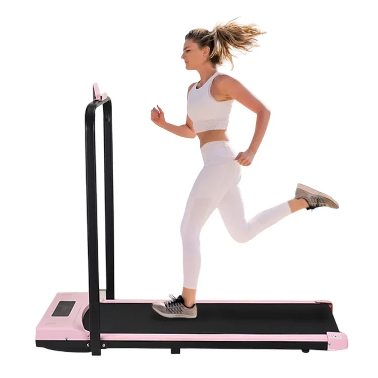 

Customizable Fitness Equipment pink Walking Pad Folding for Under Desk Professional Electric Treadmill